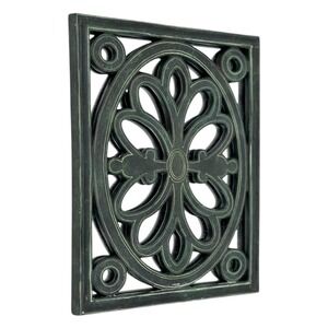 Vintage Ornate Resin Mirror Frame Green Patina Rectangle Vertical Horizon 8"x10"